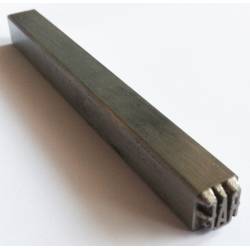 Poinçon acier à frapper sur une ligne jusqu'à 30 mm de long