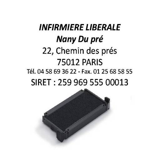 Empreinte + encreur tampon Printy Trodat Metal 5208
