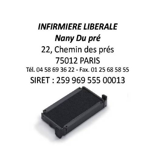 Empreinte + encreur tampon Printy Trodat  Metal 5208