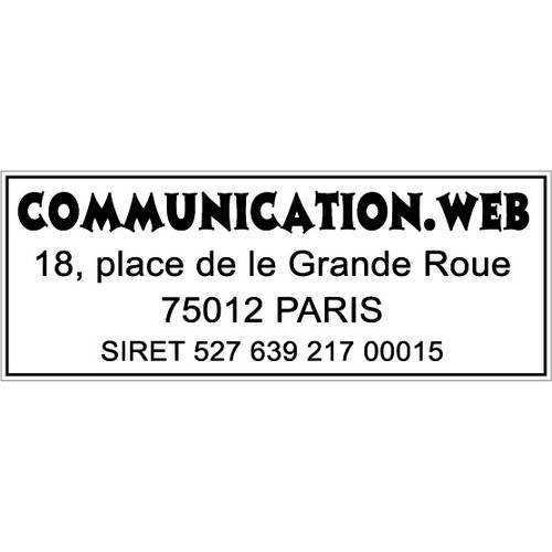 Empreinte seule pour tampon Trodat 4912 Empreinte seule pour tampon Trodat 4912