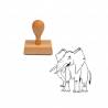 Tampon animaux Eléphant en bois