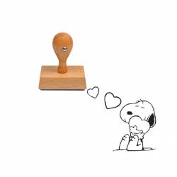 Tampon animaux snoopy en bois