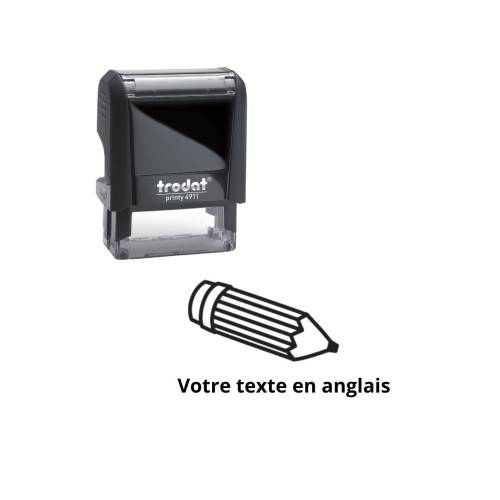 Tampon encreur enseignant à personnaliser en anglais Trodat Tampon encreur enseignant à personnaliser en anglais Trodat