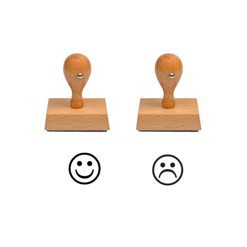 Tampon smiley content pas content n°21 et n°20