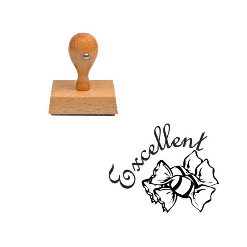 Tampon enseignant bonbon excellent en bois