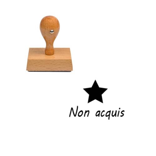 Tampon enseignant non acquis étoile n°125 Tampon enseignant non acquis étoile n°125