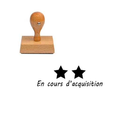 Tampon enseignant en cours d'acquisition étoile n°126 Tampon enseignant en cours d'acquisition étoile n°126