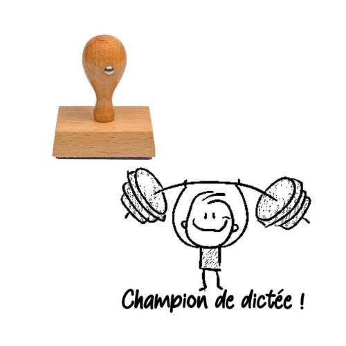 Tampon enseignant Champion de dicée musculation n°344 Tampon enseignant Champion de dicée musculation n°344