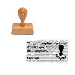 Tampon scrapbooking Diction : "La Philosophie"