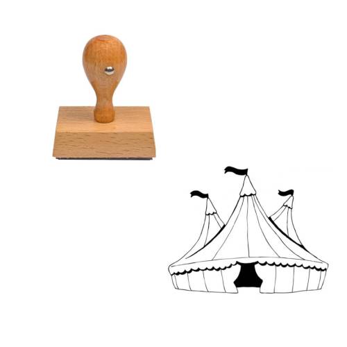 Tampon cirque Chapiteau en bois Tampon cirque Chapiteau en bois