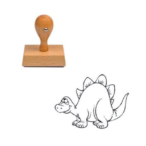 Tampon animaux Stégosaure en bois Tampon animaux Stégosaure en bois
