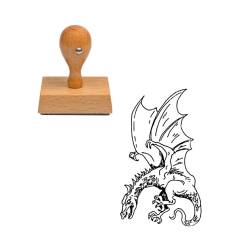Tampon animaux Dragon Arakys en bois