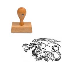 Tampon animaux Dragon Chairvyd en bois