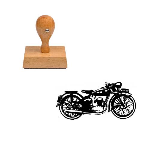 Tampon Moto en bois Tampon Moto en bois