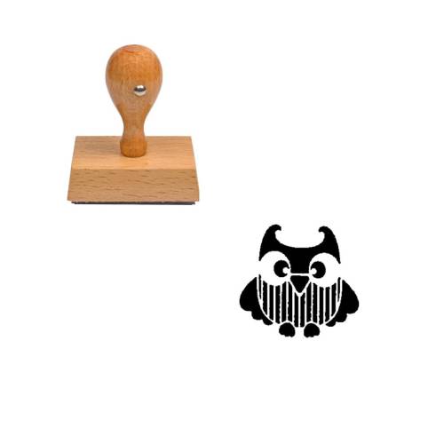 Tampon animaux Chouette à trait Tampon animaux Chouette à trait