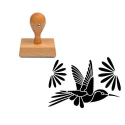 Tampon animaux Colibri en bois