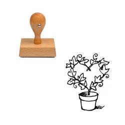 Tampon fleur Plante en pot