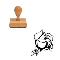 Tampon fleur Rose sans tige