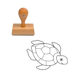 Tampon animaux Tortue en bois