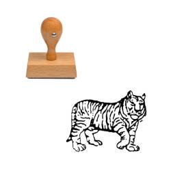 Tampon animaux Tigre en bois