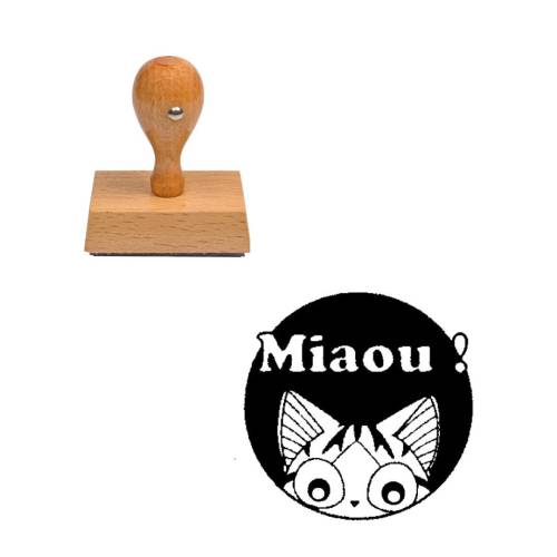 Tampon animaux Miaou en bois Tampon animaux Miaou en bois