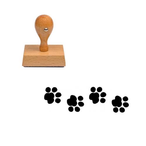 Tampon animaux Pâtes de chat en bois Tampon animaux Pâtes de chat en bois