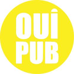 Plaque OUI PUB jaune
