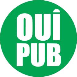 Plaque OUI PUB Vert