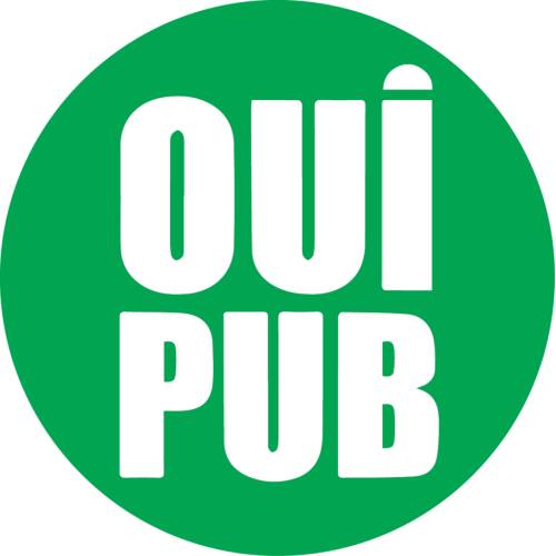 Plaque OUI PUB Vert Plaque OUI PUB Vert