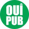 Plaque OUI PUB Vert
