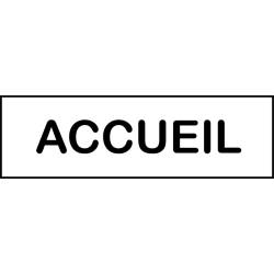 Plaque accueil