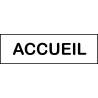 Plaque accueil