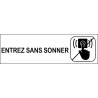 Plaque entrée sans sonner