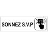 Plaque Sonnez svp