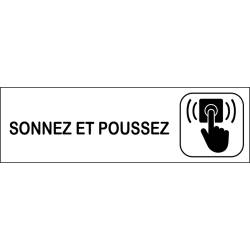 Plaque Sonnez et poussez