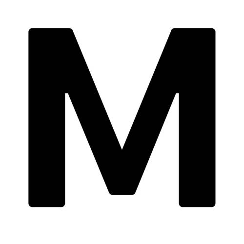 Lettres au pochoir M Lettres au pochoir M