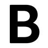 Lettres au pochoir B