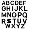 Pochoir lettres alphabets