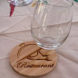 Sous verre en bois