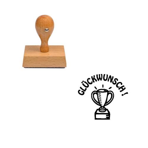 Tampon allemand Gluckwunsch ! Tampon allemand Gluckwunsch !