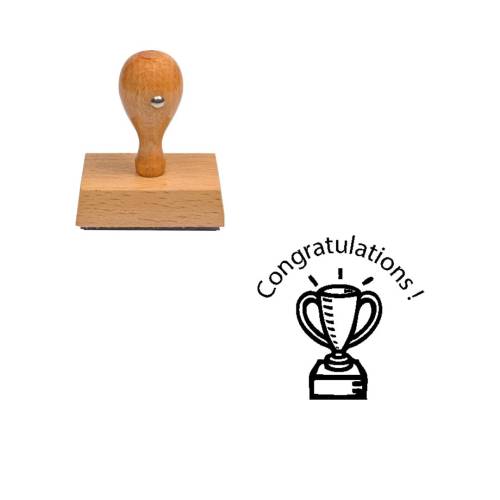 Tampon anglais Congraluations ! Tampon anglais Congraluations !