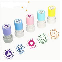 Tampons smiley texte...